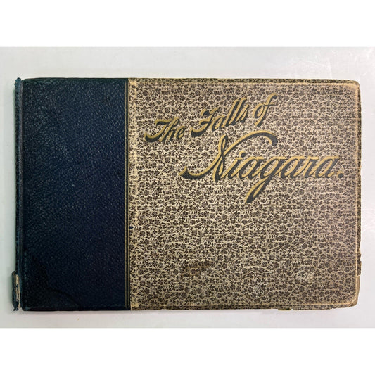 NIAGARA FALLS SOUVENIR BOOK EARLY 1900's Hardcover PICTURE BOOK With Advertising