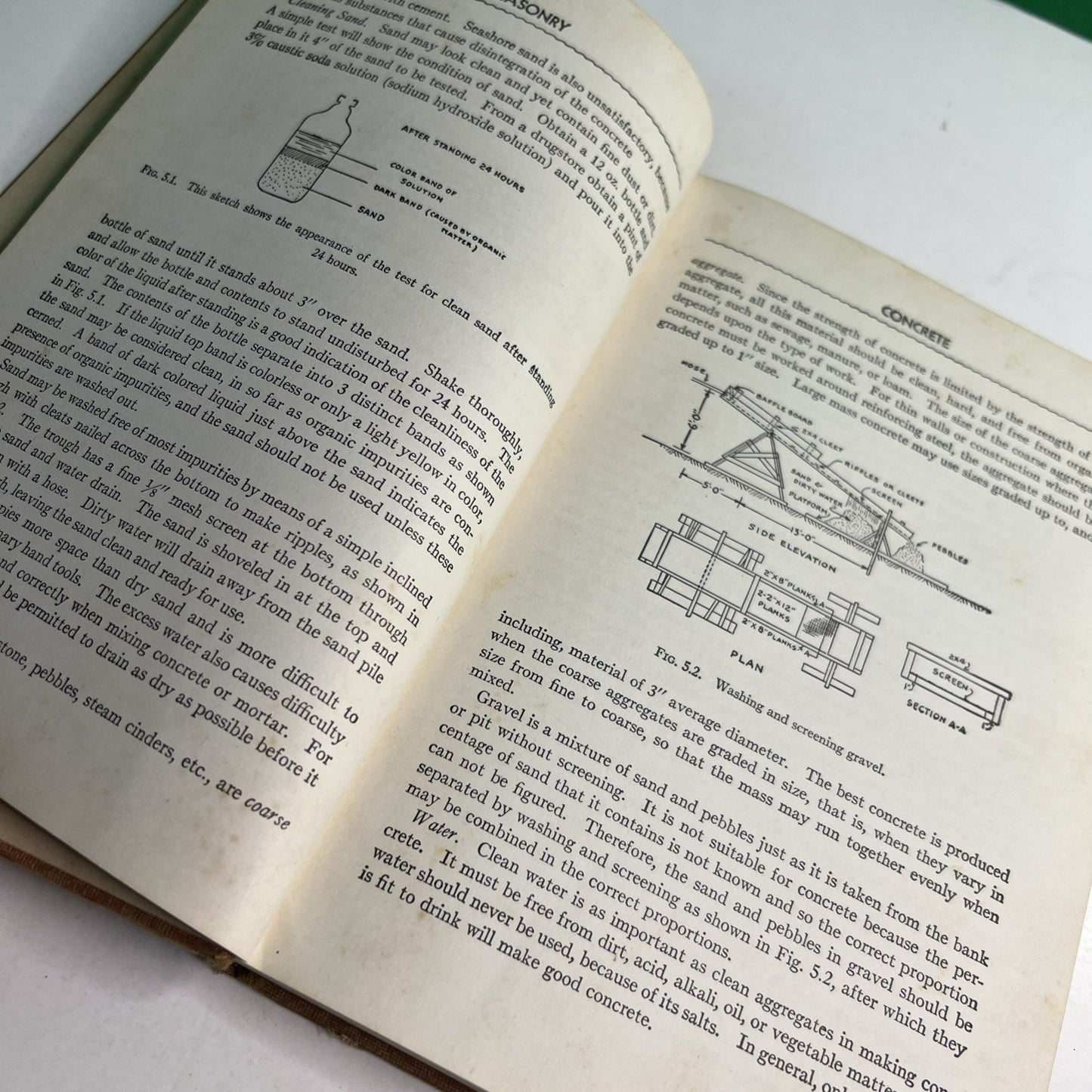 Masonry by Kenneth Holmes Bailey Hard Cover Book 1945 Handbook of Tools Material