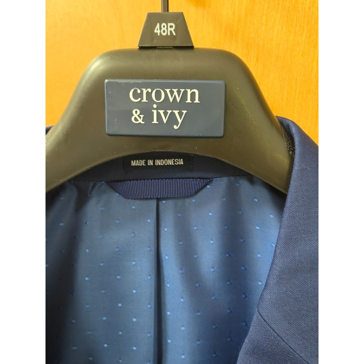 NWT Crown & Ivy Aerocool Blazer 48R Bright Blue Modern Fit Sport Coat Jacket
