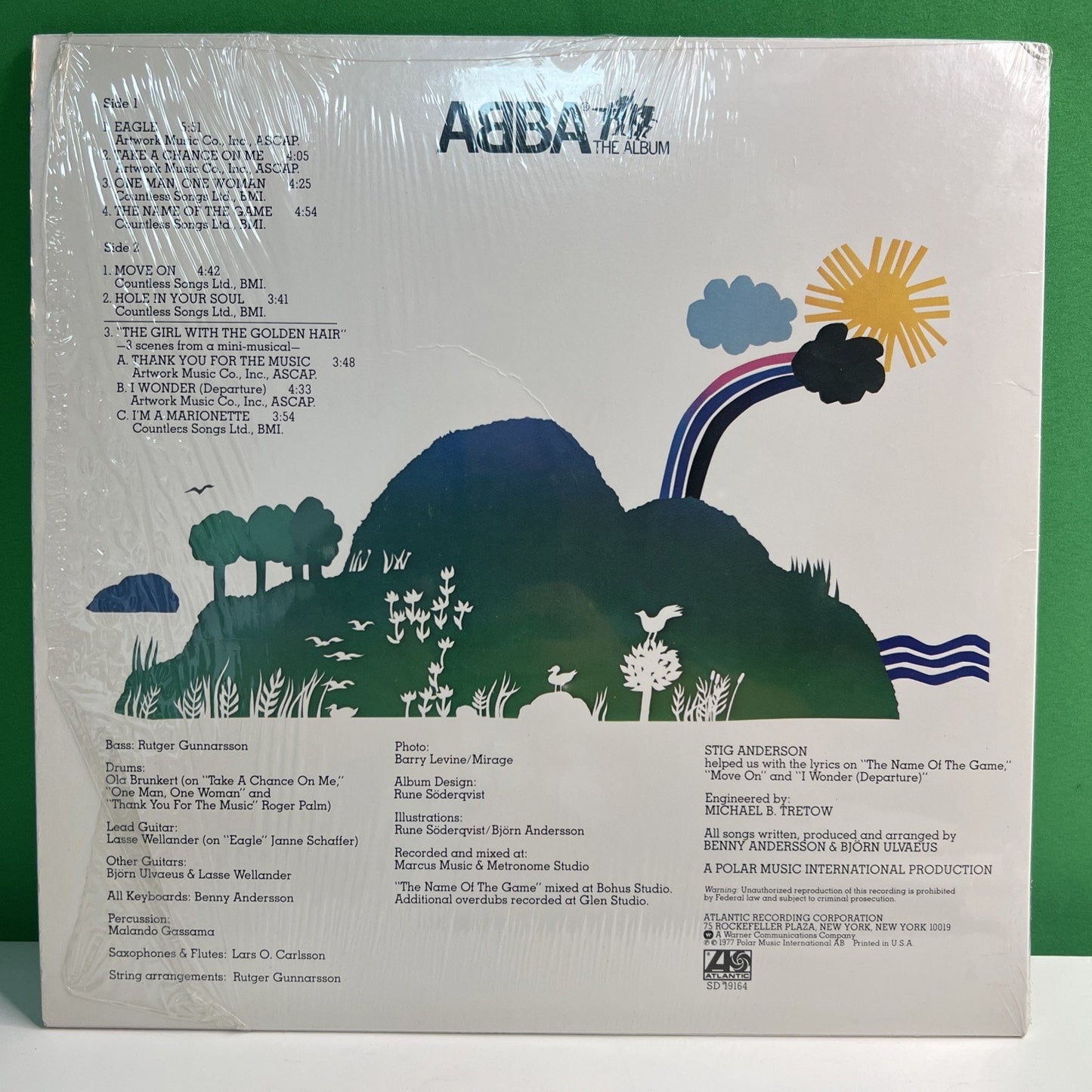 ABBA The Album Atlantic Records Vinyl LP 1977 Hype Sticker
