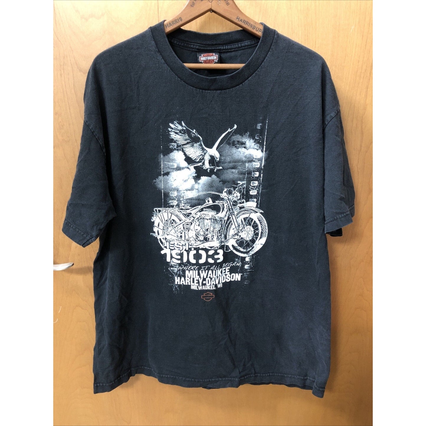 Vintage 90s 1903 Harley Davidson Milwaukee Wisconsin XL Tshirt