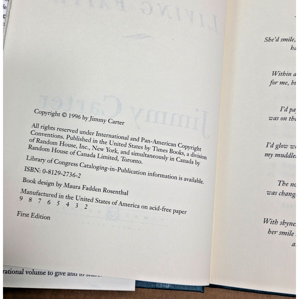 Jimmy Carter Presidential Faith Book Collection - Two 1st Editions - HC DJ