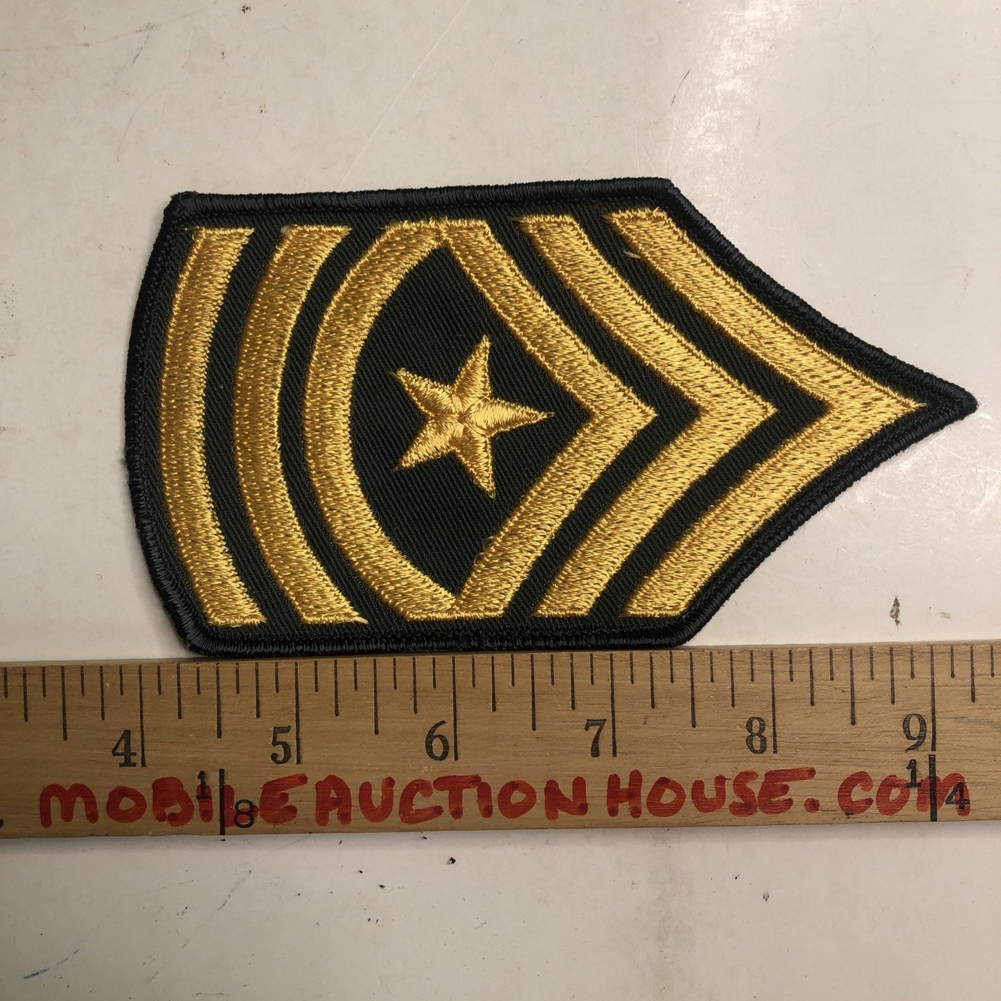 Vintage United States Army Sergeant Major Military Embroidered Patch