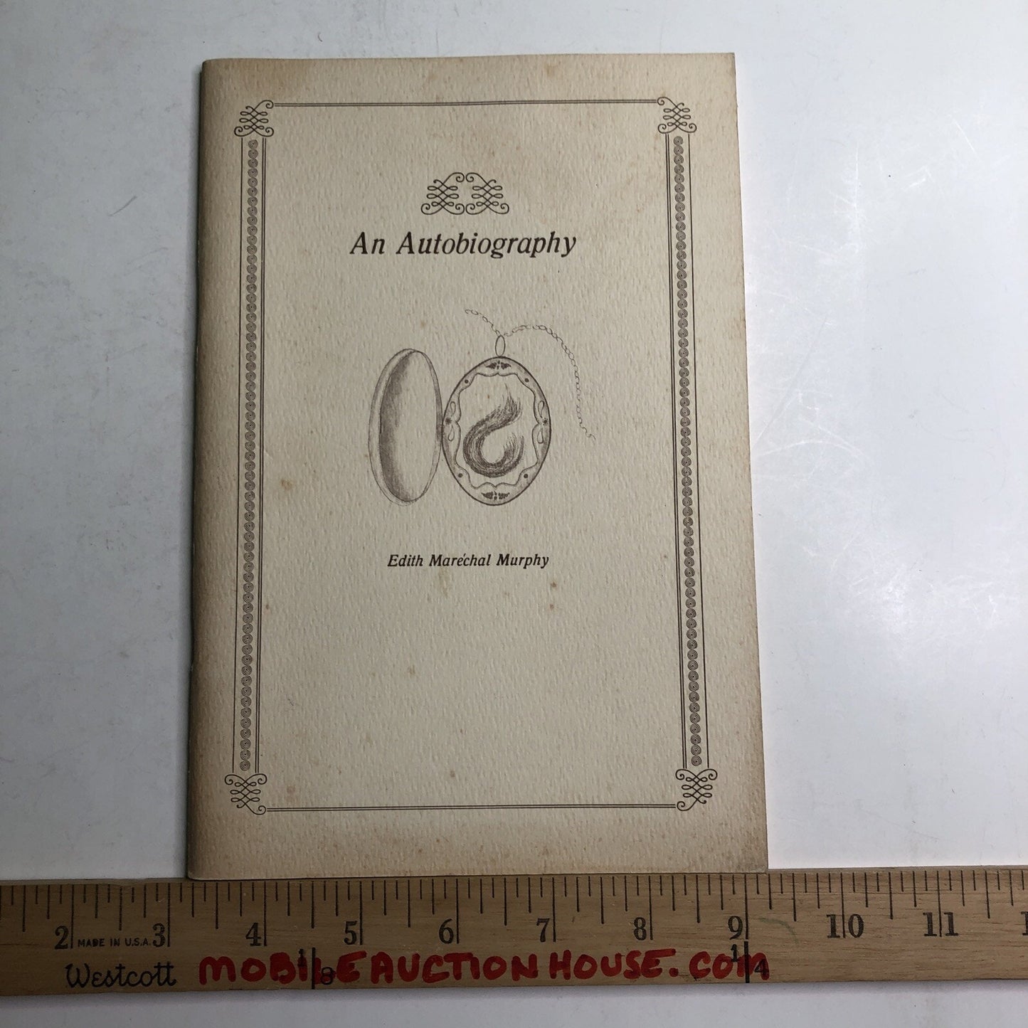 An Autobiography By Edith Maréchal Murphy Mobile Alabama AL 1972 PB SIGNED