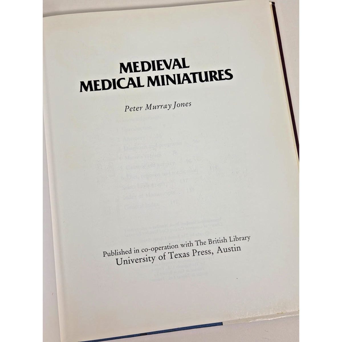 Medieval Medical Miniatures Peter Murray Jones 1985 British Library Illustration