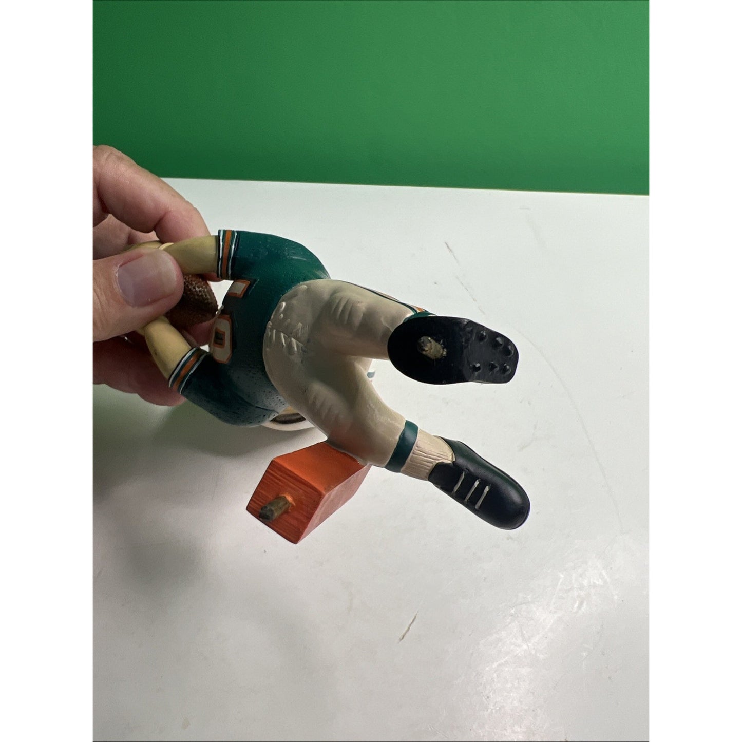 Vintage NFL Miami Dolphins Bobblehead Limited Edition COLLECTIBLE Stand Missing