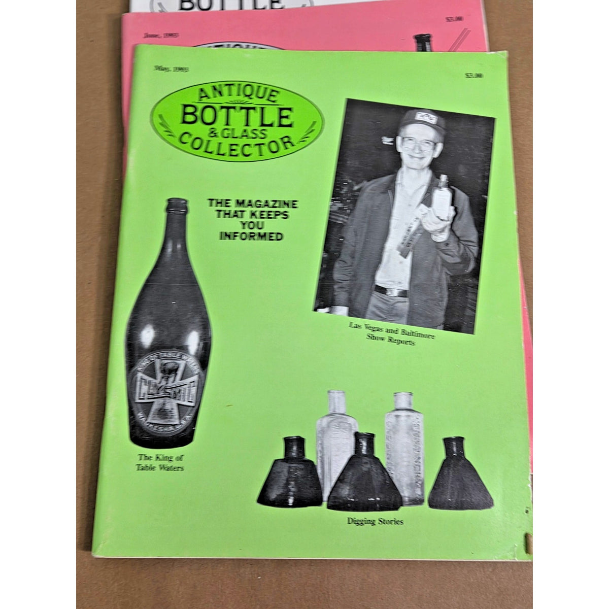 Vintage Antique Bottle & Glass Collector Magazine Lot 1991-1993 Set of 10