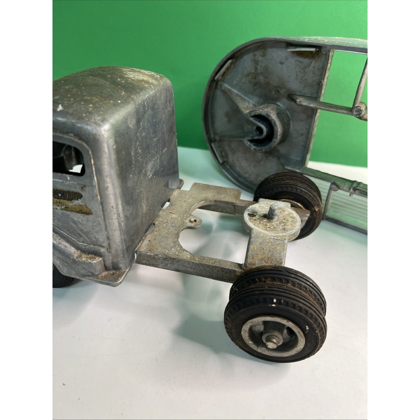 Vintage Smith Miller Silver Streak GMC Truck & Fruehauf Trailer SMITTY TOYS