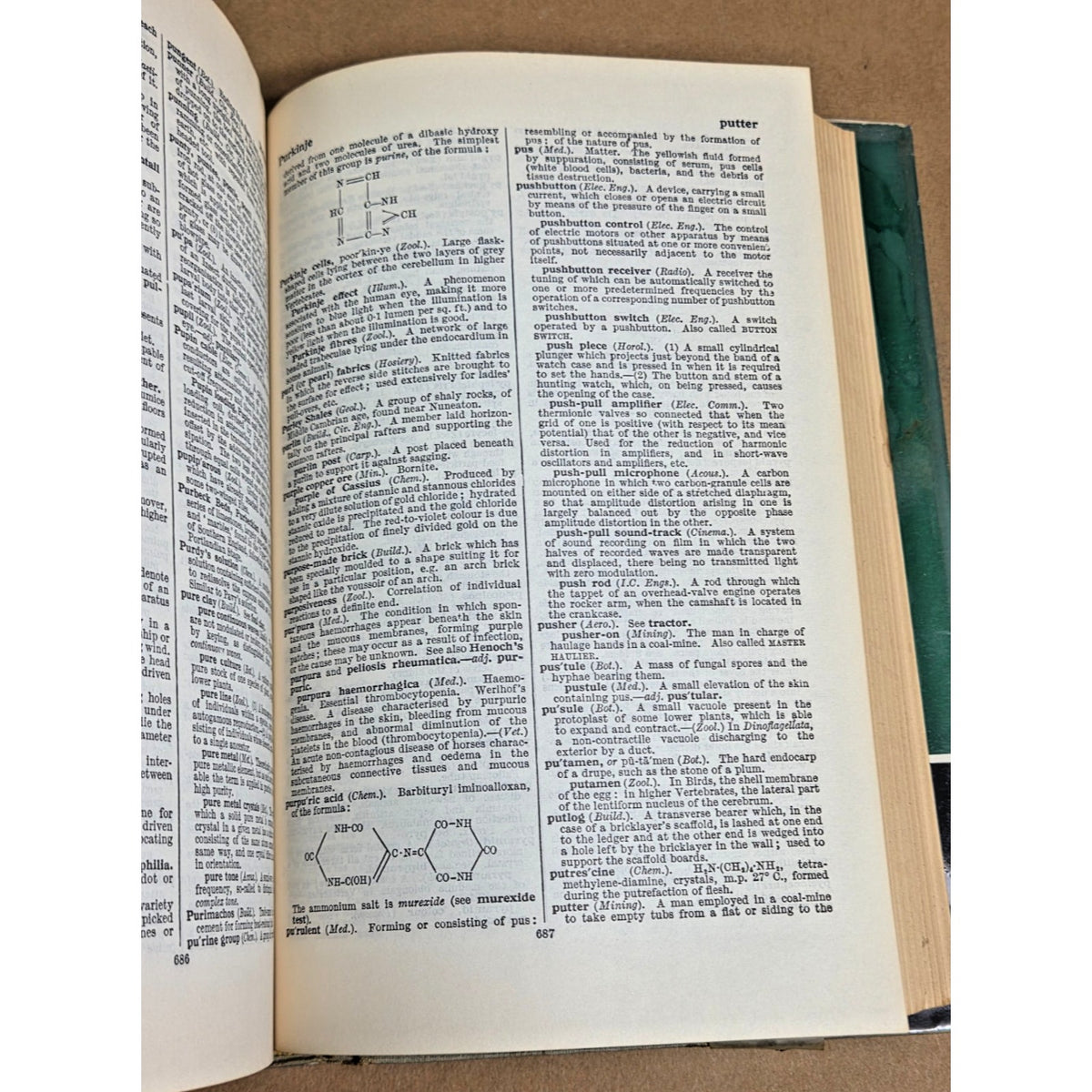 Vintage 1962 Chambers's Technical Dictionary - Eglin Air Force Base Library Copy