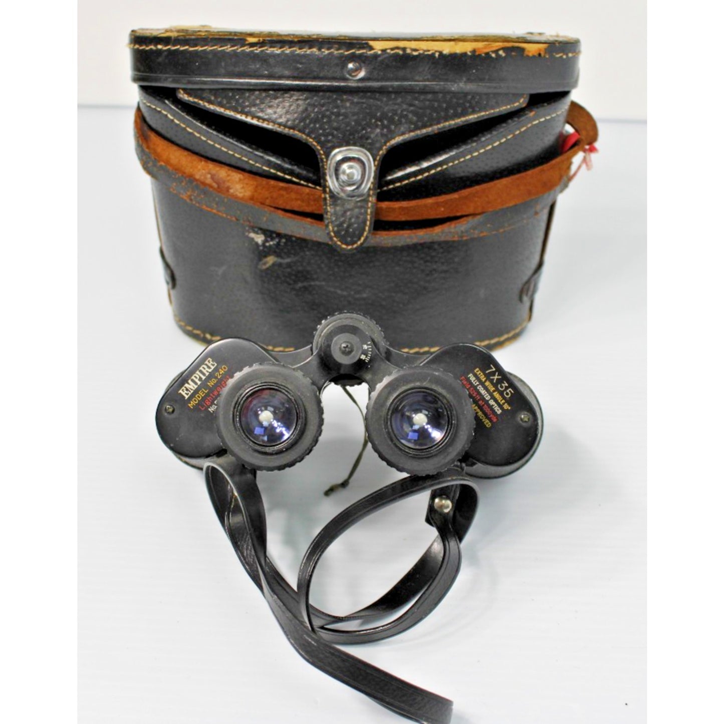 Vintage Empire Model 240 Binoculars 7x35 Extra Wide Angle w/ Fully Coated Optics