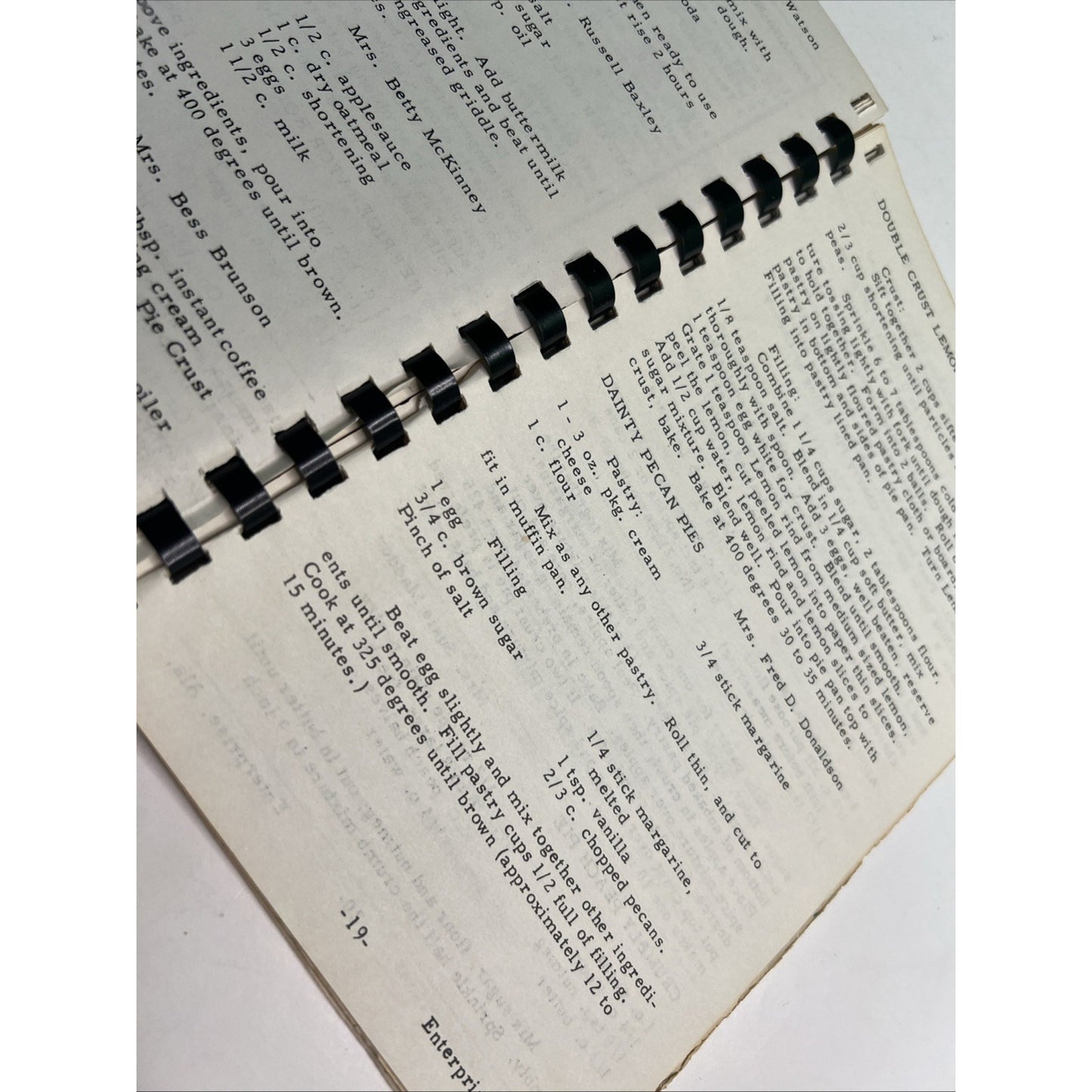 1963 Cookbook Gamma Kappa Chapter Beta Sigma Phi Enterprise Alabama Treasure Rec