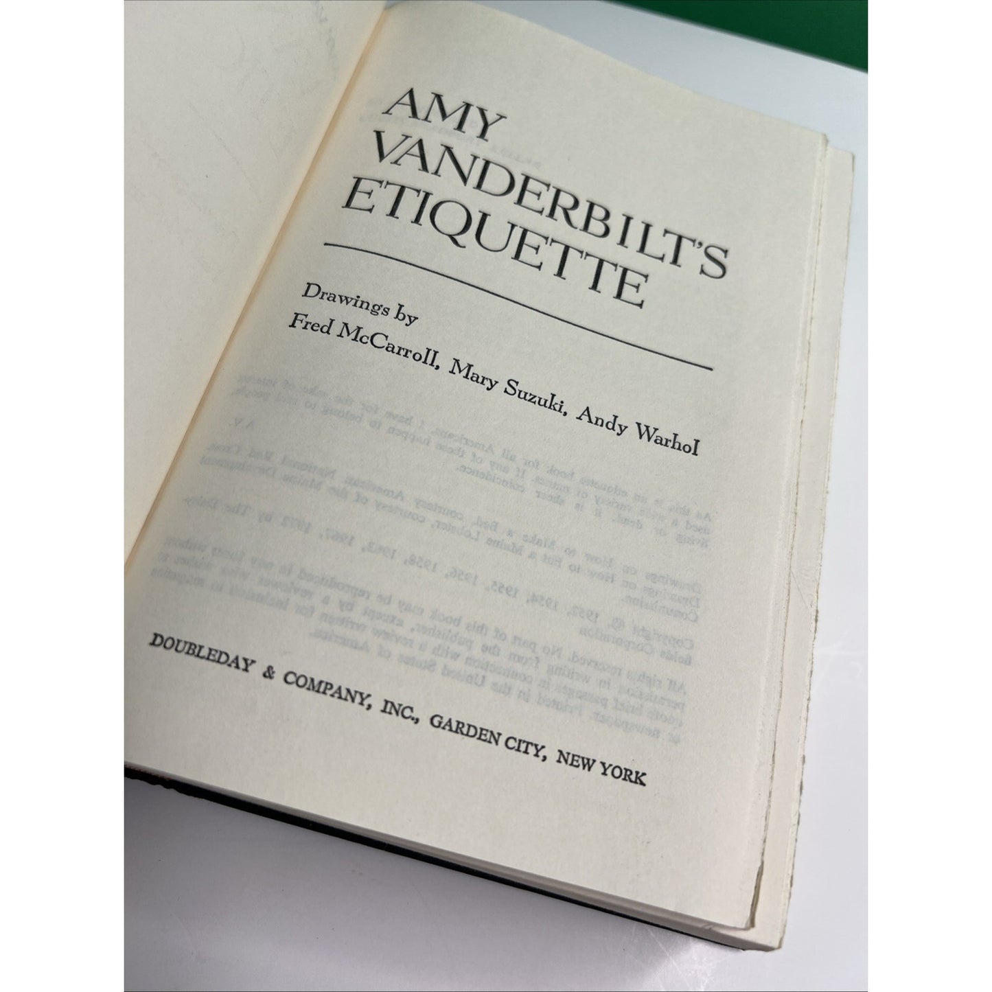 VINTAGE AMY VANDERBILT'S ETIQUETTE 1972 Guide To Gracious Living HC