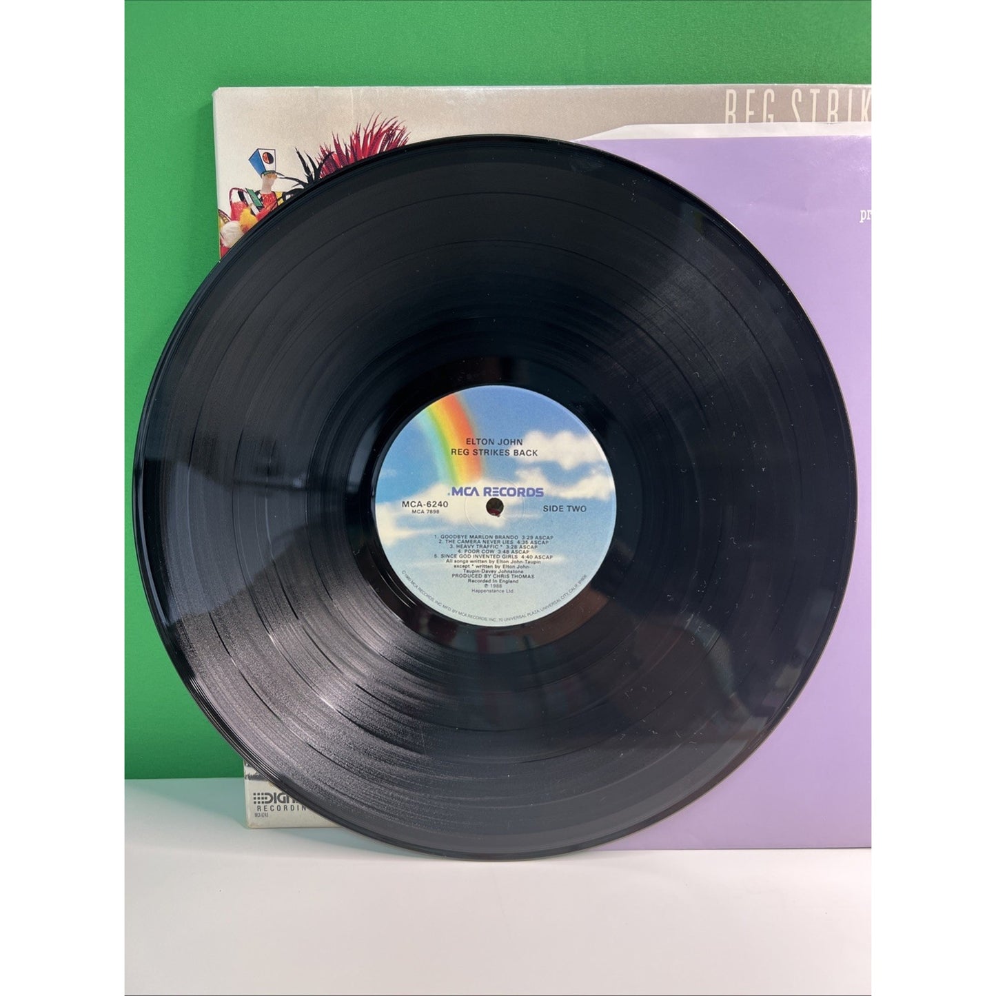 Elton John Reg Strikes Back 1988 Vinyl LP Record Gatefold MCA Records