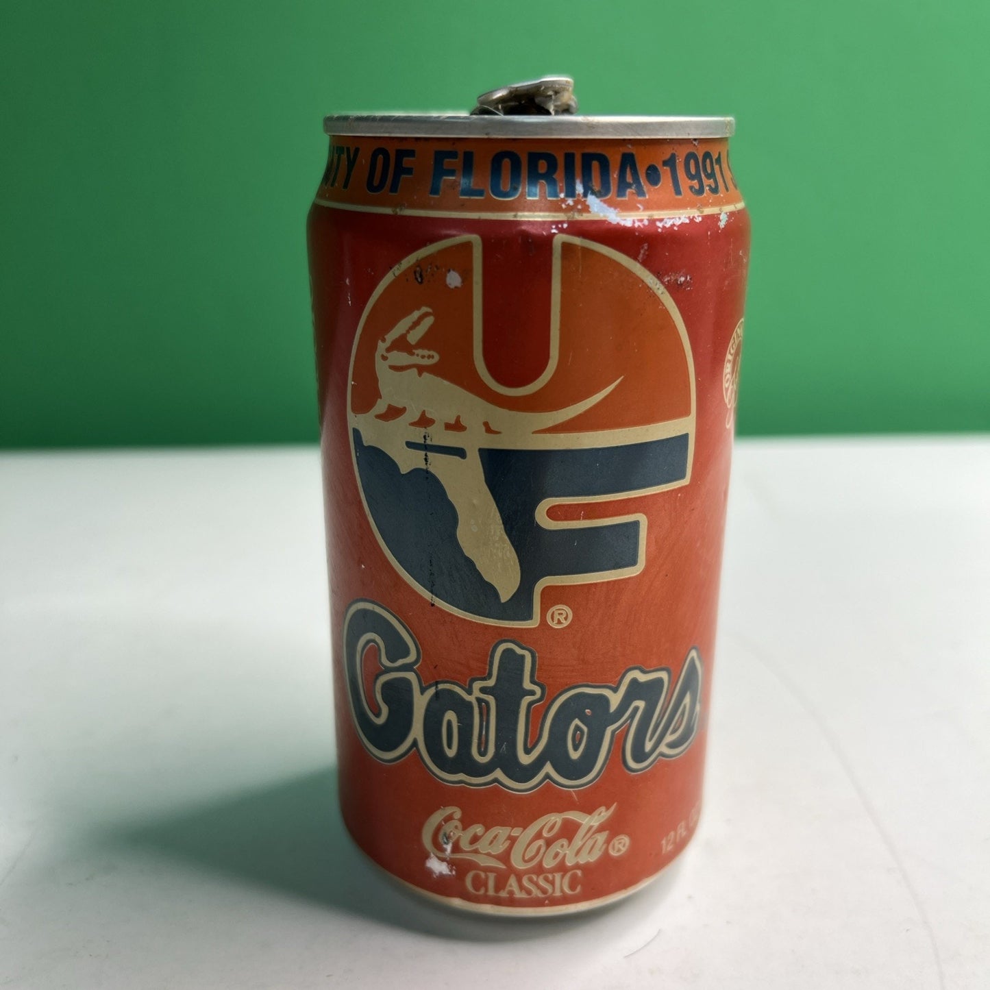 UNIVERSITY OF FLORIDA GATORS 1991 SEC CHAMP 12 OZ ALUMINUM COCA - COLA CAN Coke