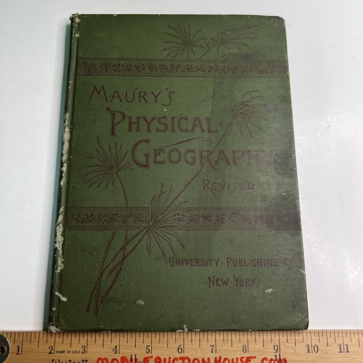 Maury's Physical Geography Revised 1891 Color Maps Charts & B/W Engravings HC