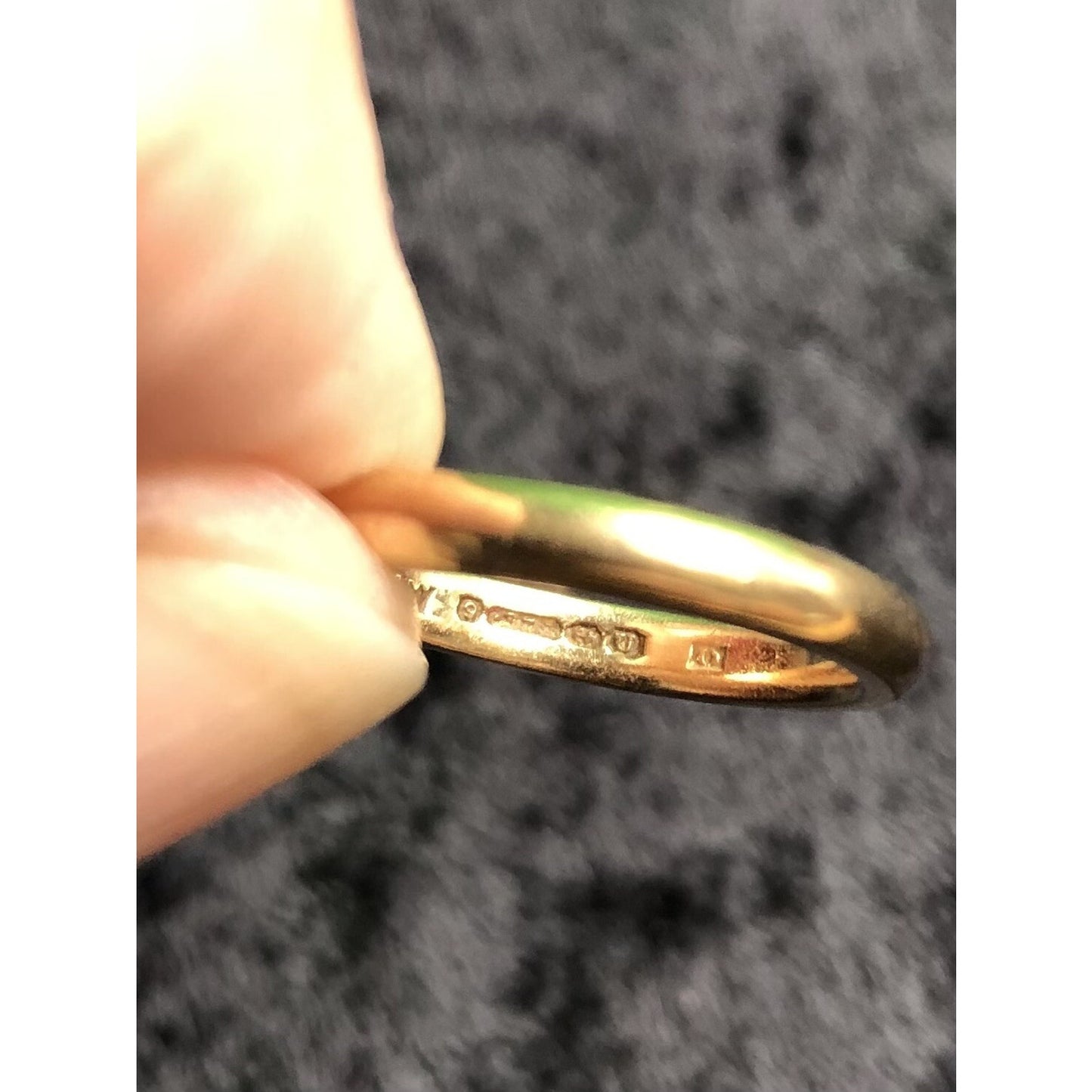 Vintage Yellow Gold Band 3 Grams Size 5.5