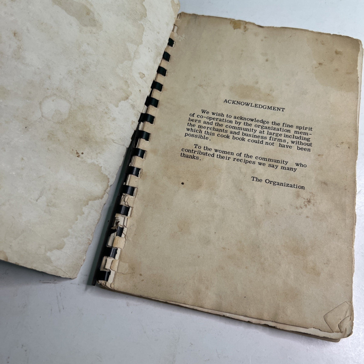 Camden’s Own Cook Book Camden Arkansas Vintage Spiral Cookbook Poor Condition