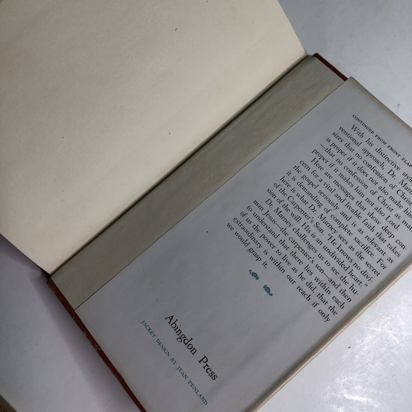The Carpenter's Son But Who Do You Say That I Am Carlyle Marney 1967 (HCDJ)
