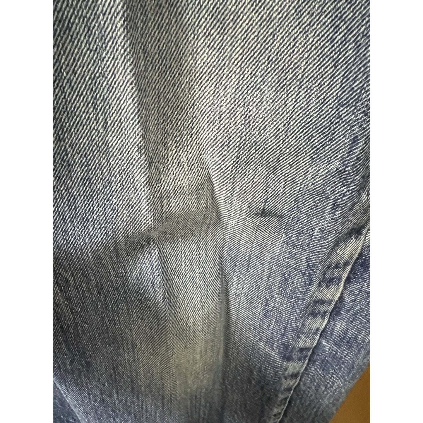 Levis Original 501 Button Fly Straight Leg Blue Denim Jeans Mens 36x34