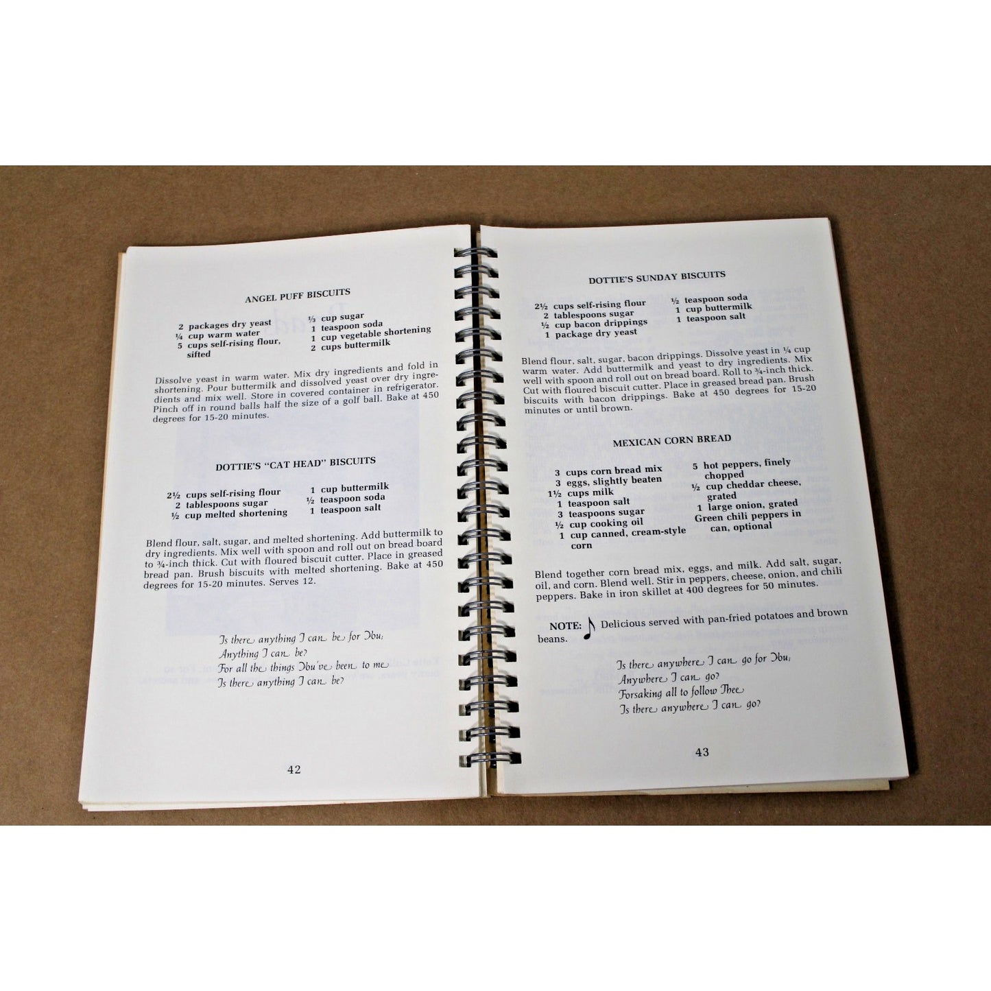 The Dottie Rambo Cookbook Seasoned With a Song, 1979, Spiral Bound