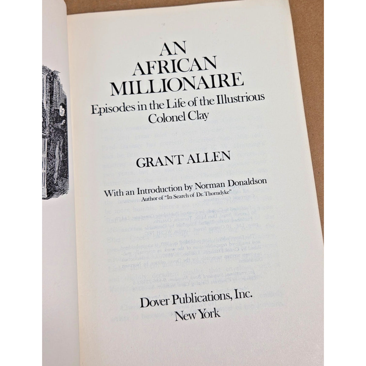 An African Millionaire by Grant Allen - 1980 Dover Mystery Edition Illustrated
