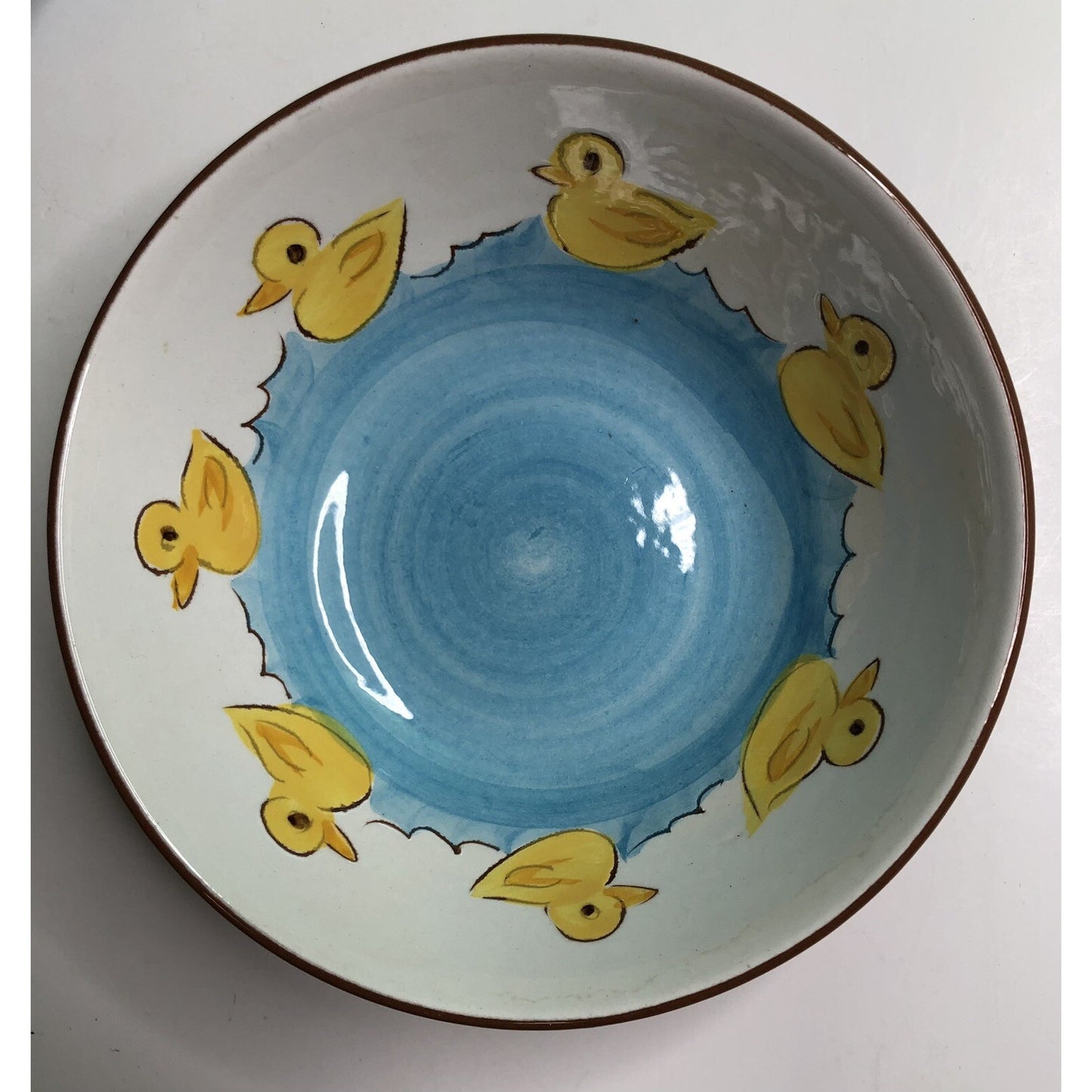 Vintage STANGL POTTERY Little Quackers 5.5 Inch Bowl & Cup #4046 Trenton NJ Duck