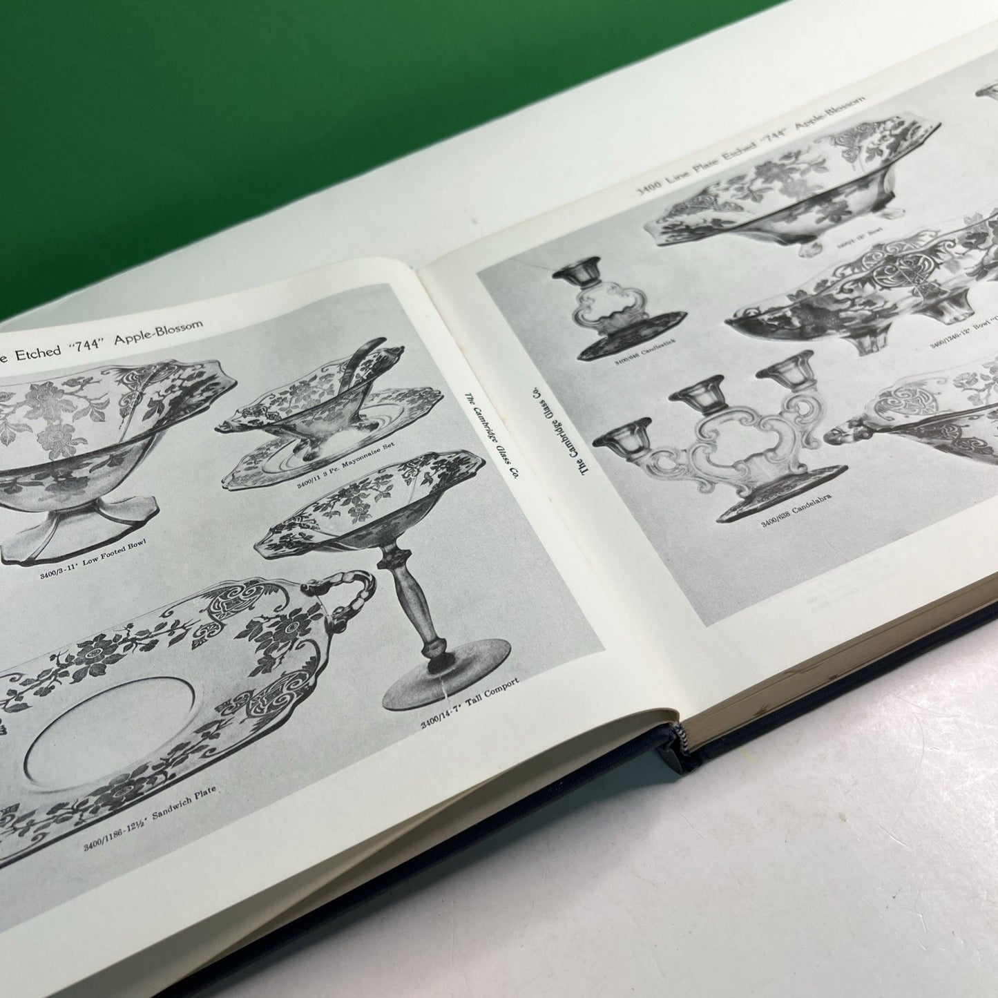 1976 The Cambridge Glass Co Catalog Hardcover Book w/ 1982 Price Guide