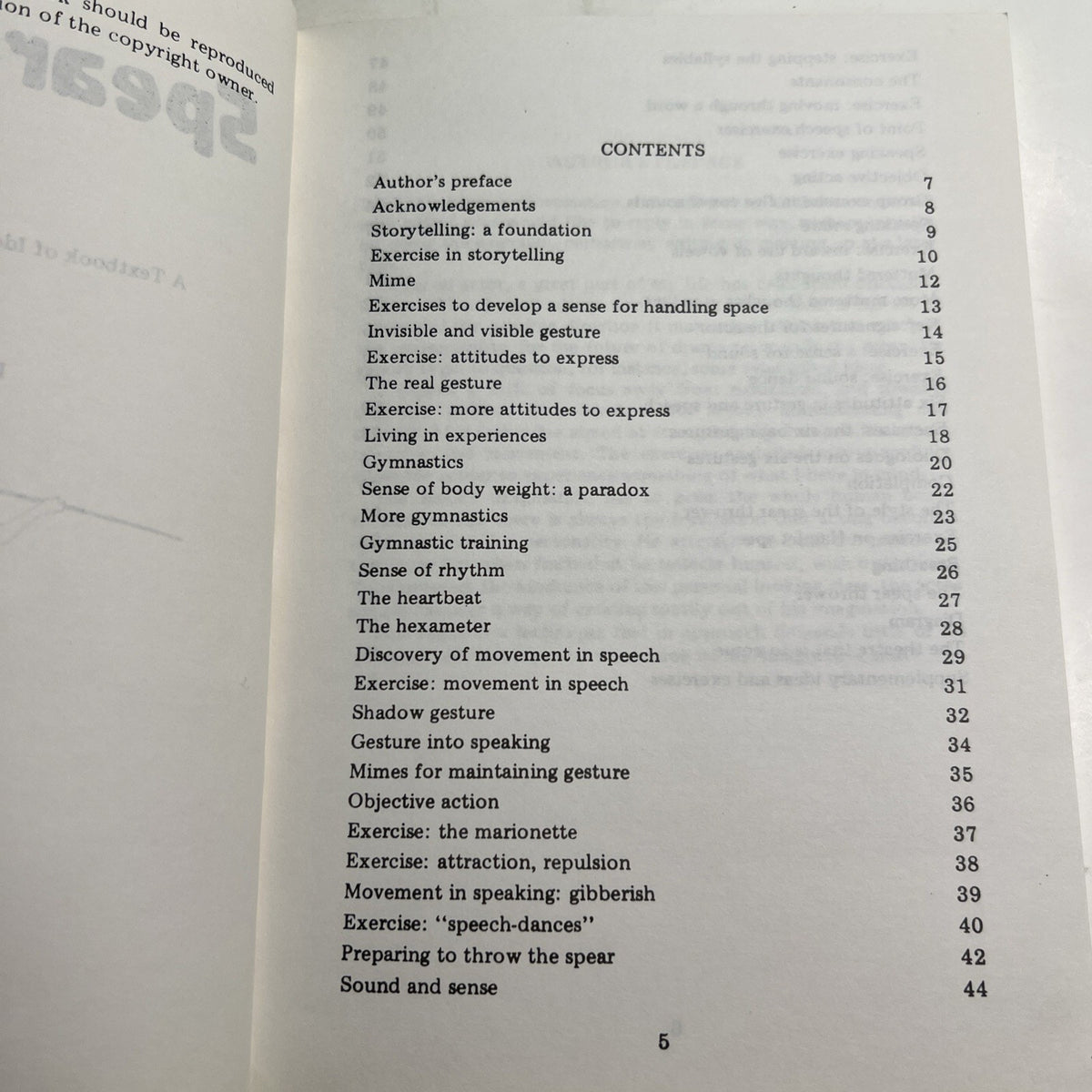 1983 PB The Spear Thrower by Peter Bridgmont Ideas For Actors Letter From Author