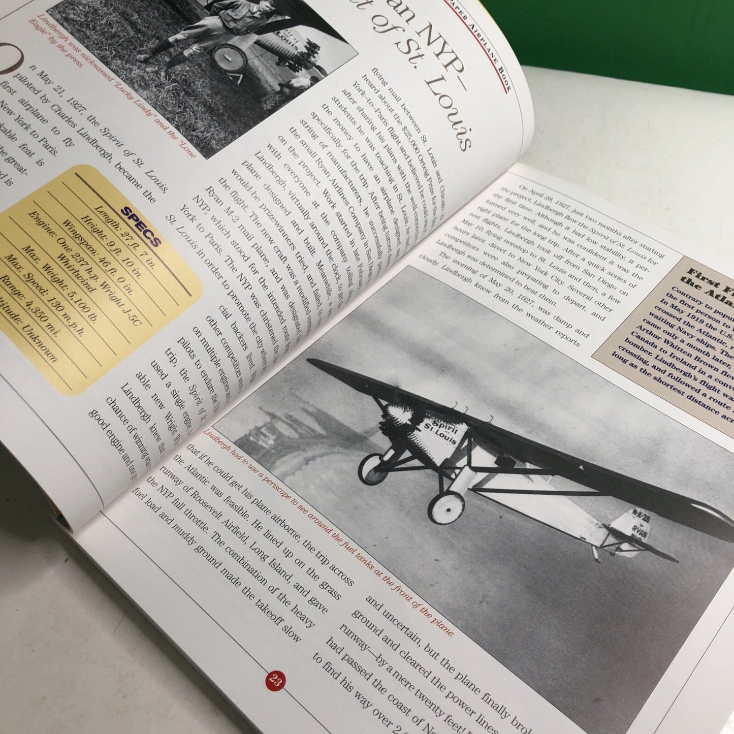 Aviation Legends Paper Airplane Book by BLACKBURN & LAMMERS 2001 PB