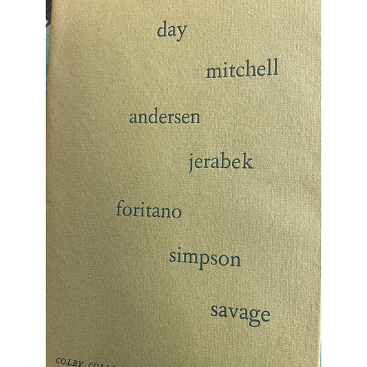 1965 Colby College Poetry Workshop Graphic Arts Day Mitchell Andersen Jerabek