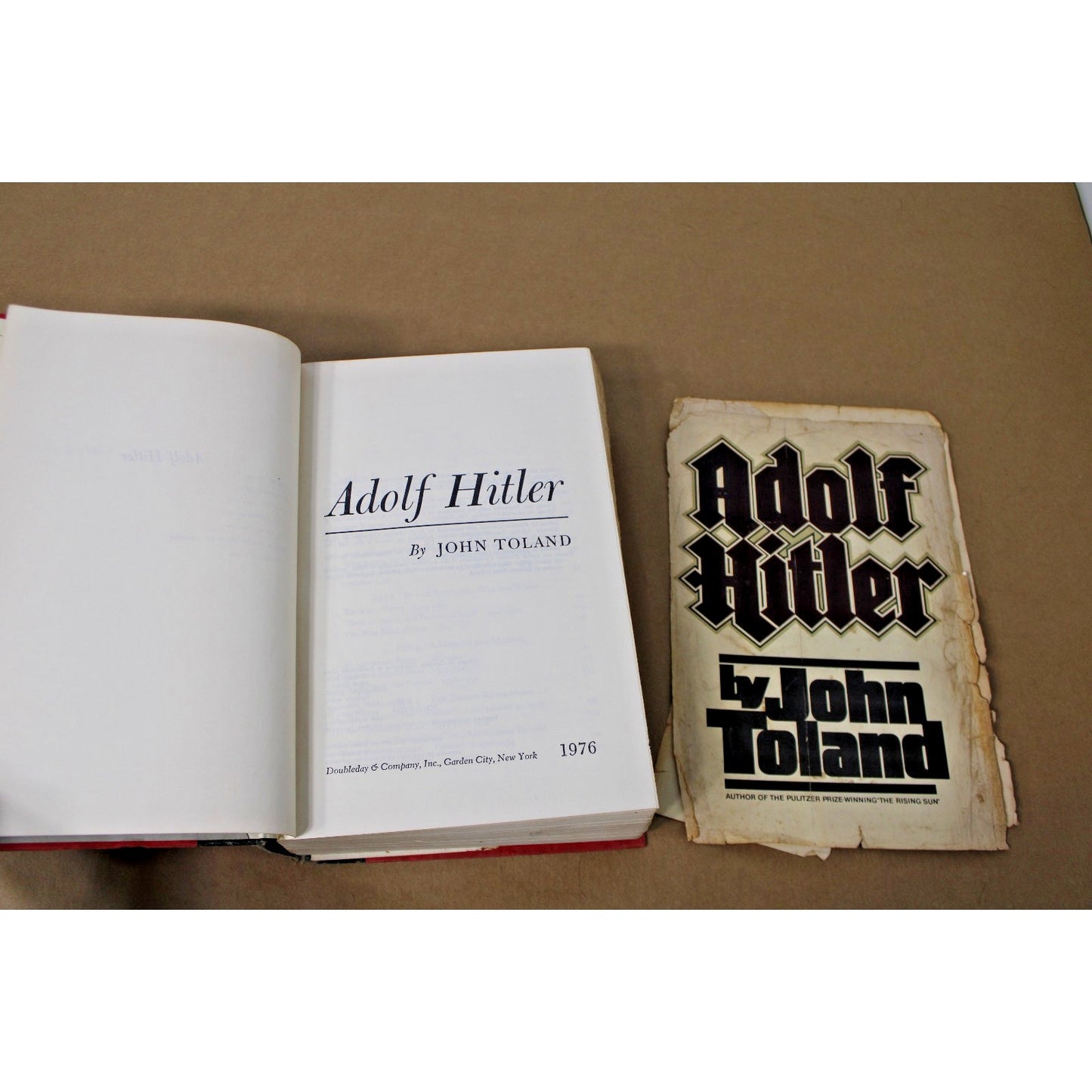 Adolf Hitler by John Toland 1976, First Edition, First Printing. HC/DJ Doubleday