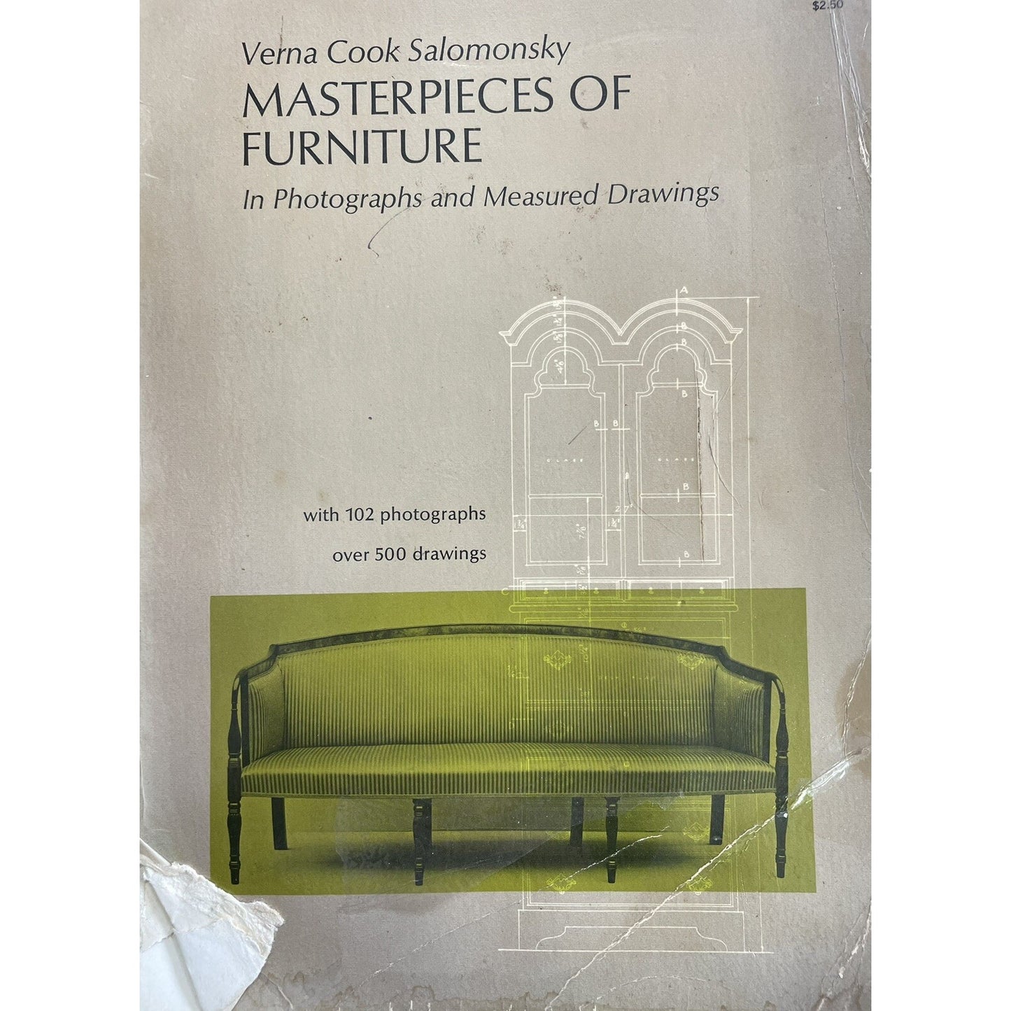 MASTERPIECES OF FURNITURE , IN PHOTOGRAPHS AND MEASURED DRAWINGS Dover 1953