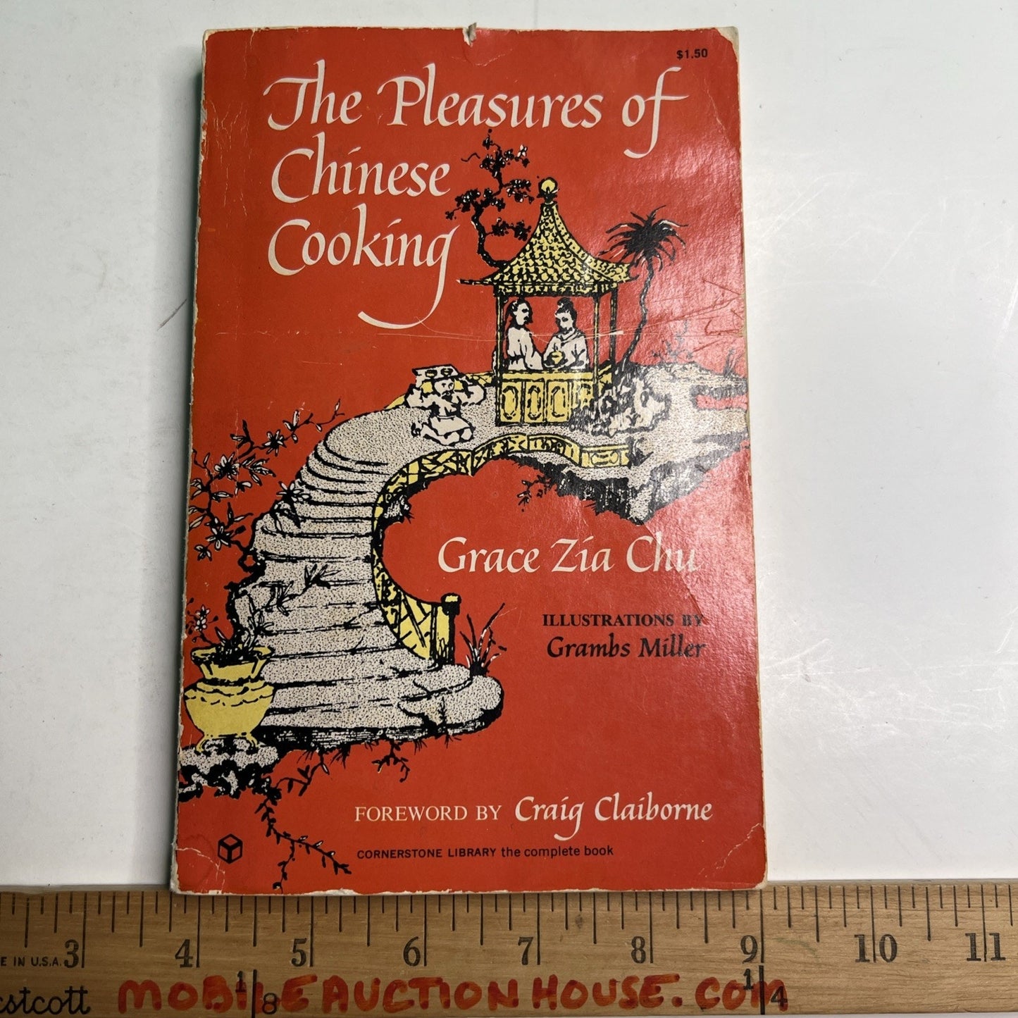 The Pleasures Of Chinese Cooking By Grace Zia Chu PB 1973 Cornerstone Library