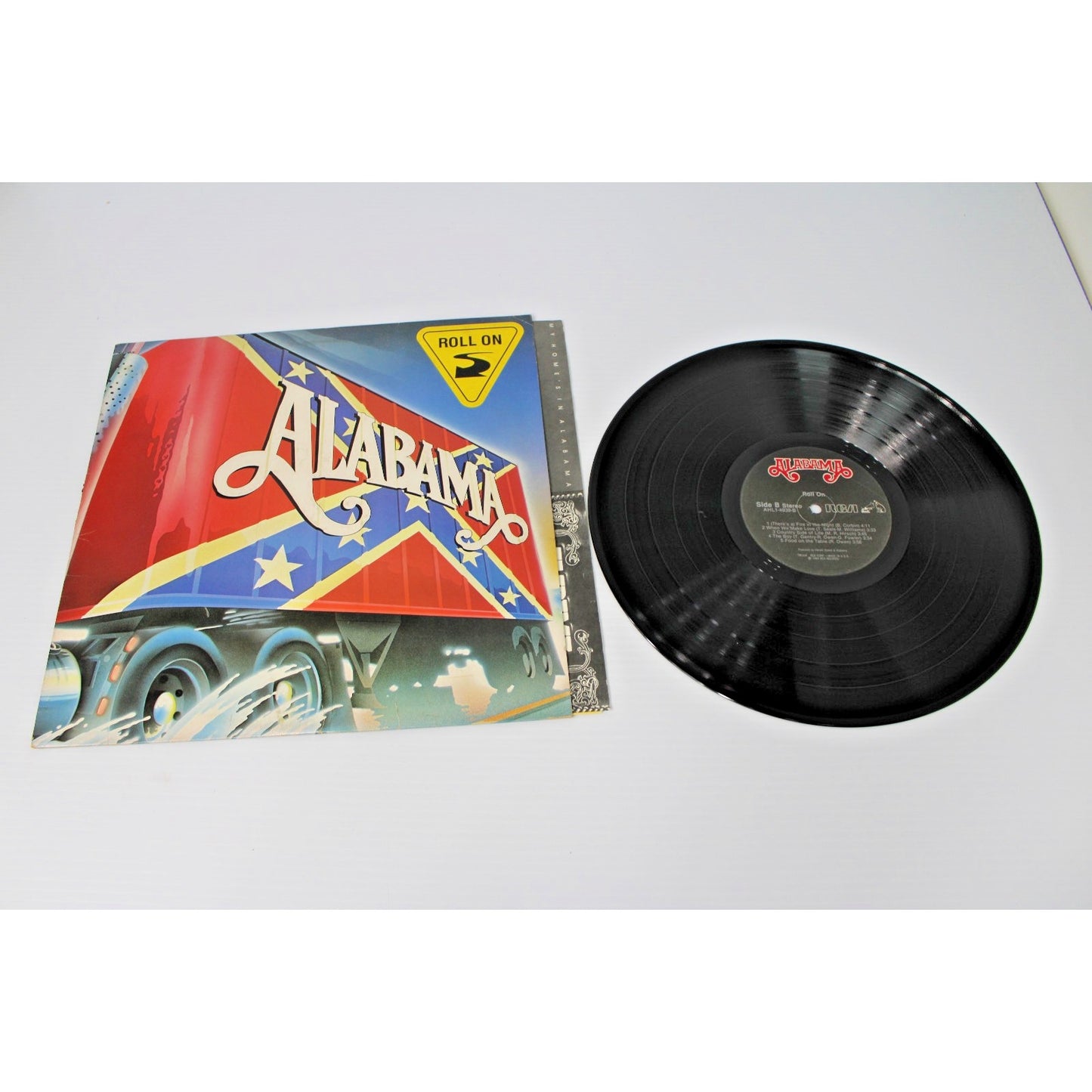 2 LP Lot Alabama- 1984 Roll On, 1980 My Home's in Alabama, 1980s Country Hits