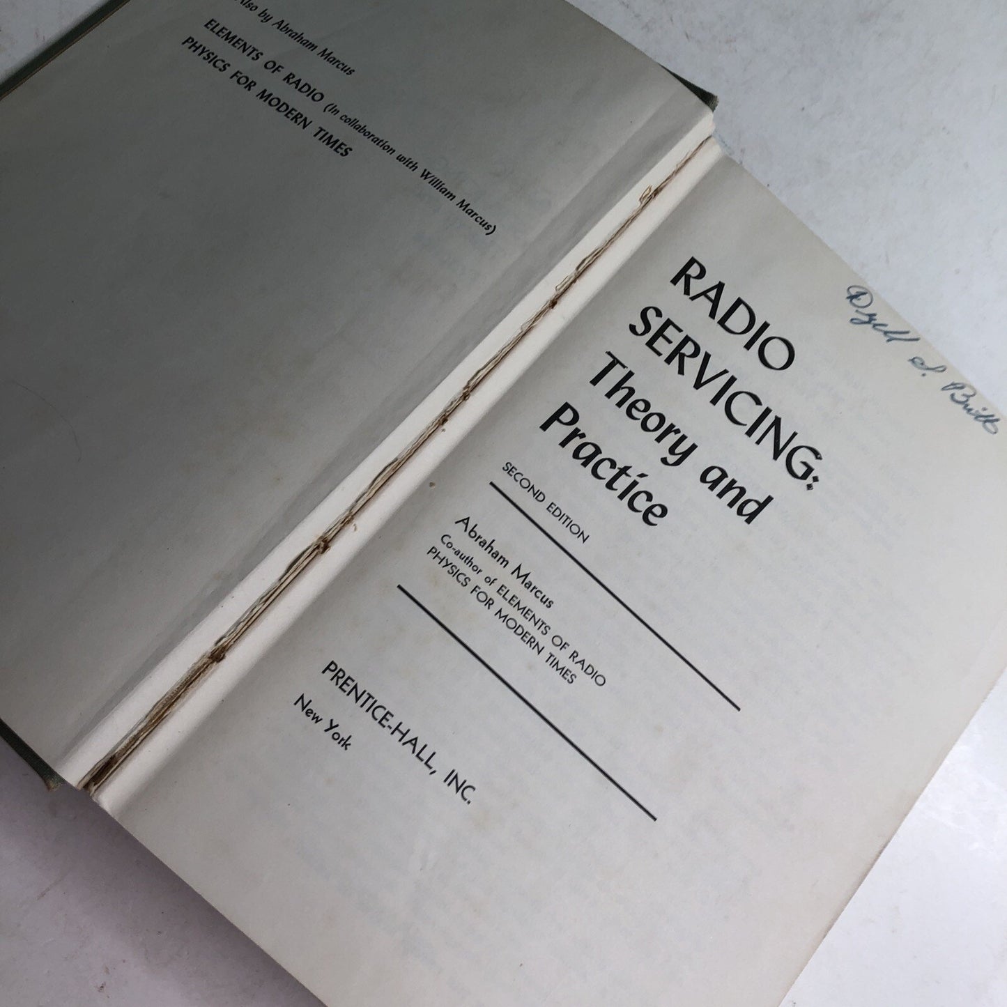 Radio Servicing Theory and Practice Abraham Marcus - Second Edition 1954 HC