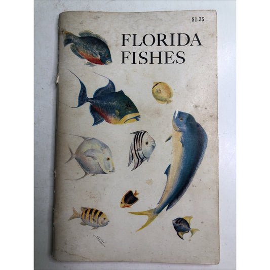 Florida Fishes Book Saltwater Freshwater 1969 Fish Identification Guide Fishing