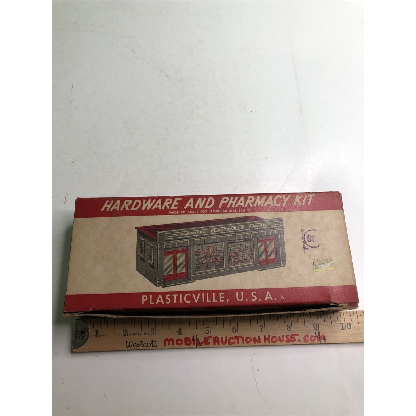 PLASTICVILLE O/S GAUGE HARDWARE and PHARMACY STORE DH-2 KIT VINTAGE 1952