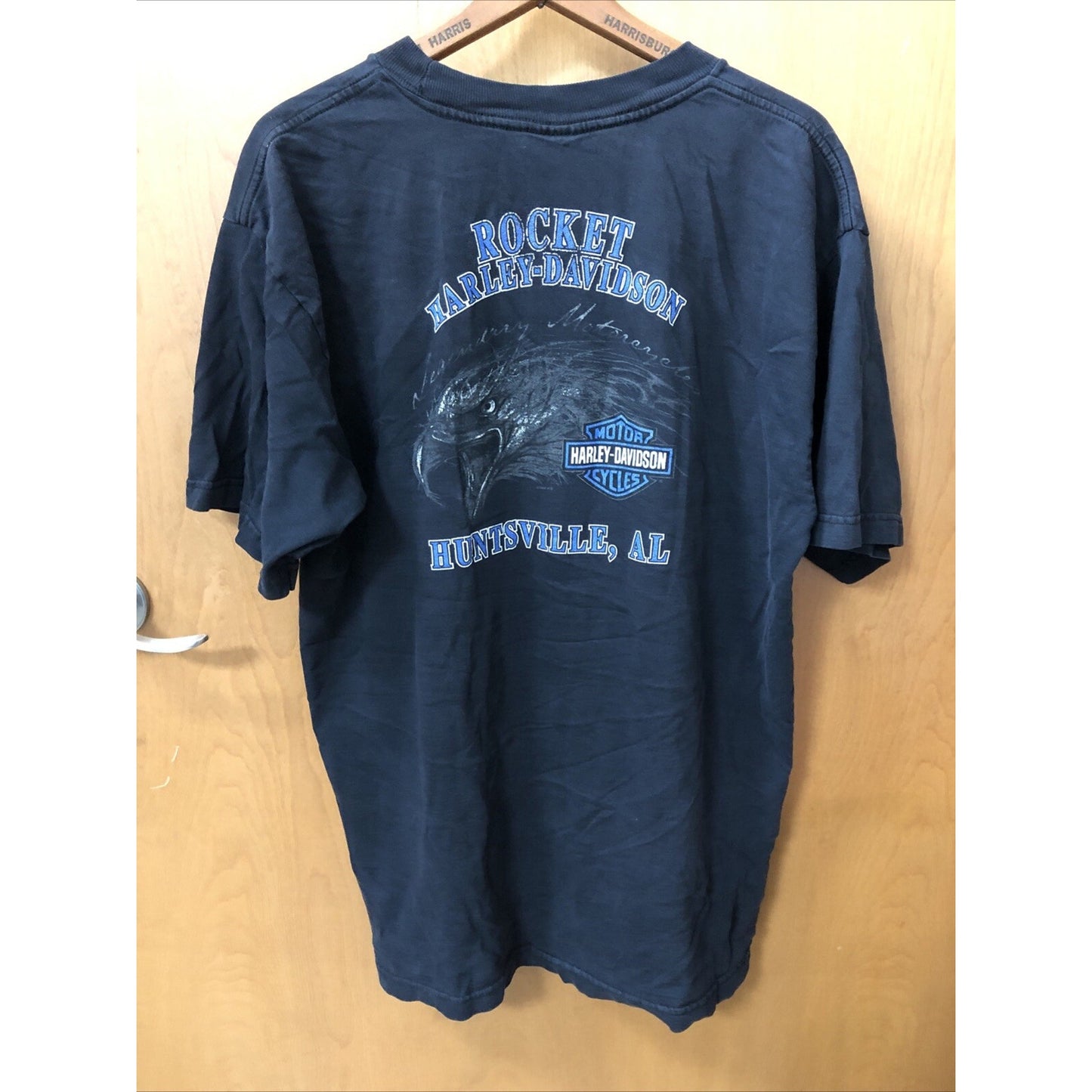 Vintage 90s Harley Davidson Tshirt XL Rocket Huntsville Alabama AL