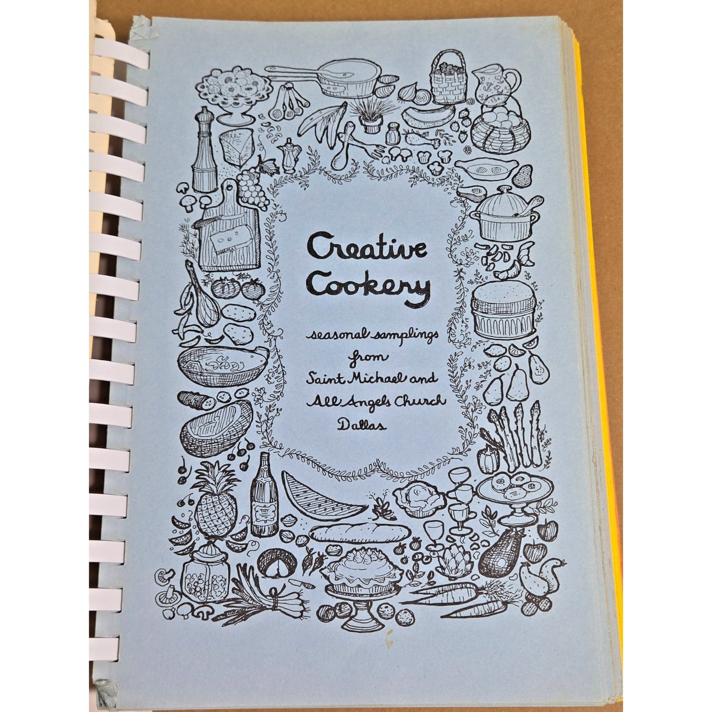 Vintage 1976 Creative Cookery Dallas St. Michael and All Angels Cookbook