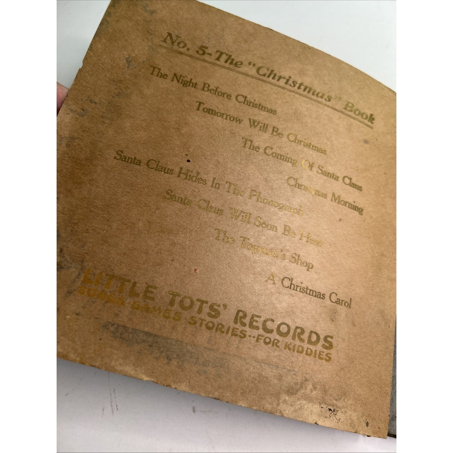 THE CHRISTMAS BOOK NO 5 LITTLE TOTS RECORDS SONGS GAMES STORIES REGAL RECORDS NY