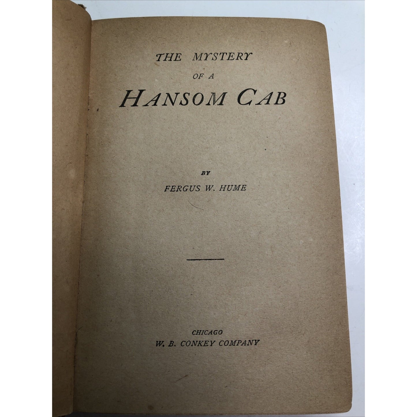 Mystery Of A Hansom Cab Hardcover by Fergus W. Hume