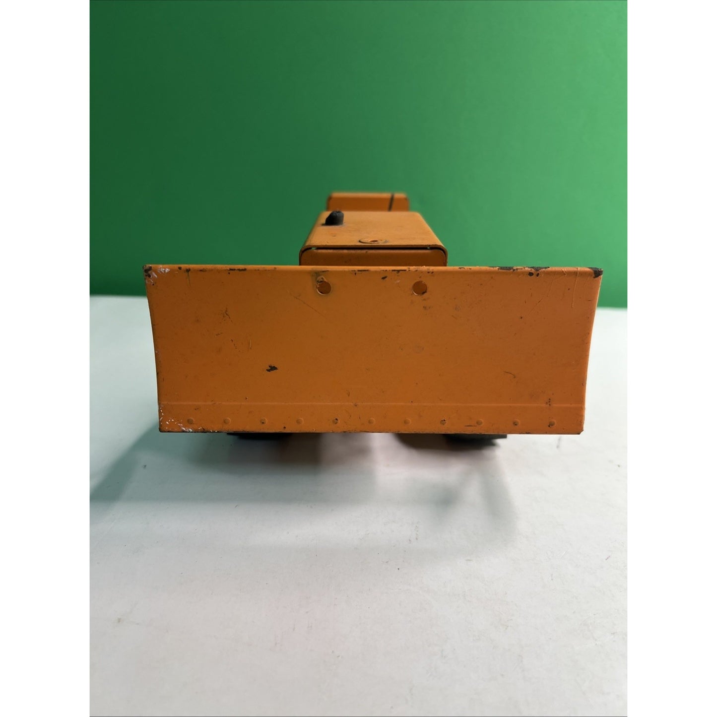 Vintage Orange 1960's Mighty Tonka Toys Bulldozer Pressed Steel Original No. 100