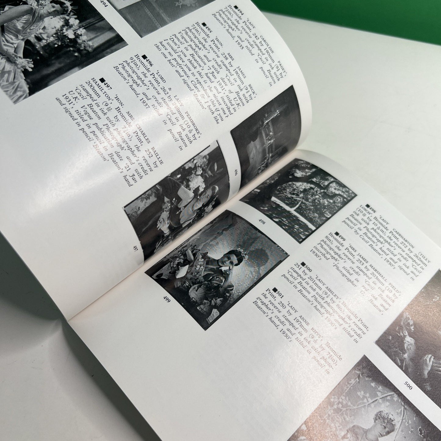 RARE - SOTHEBY'S Photographs from the Beaton Studio Auction Catalog 1978