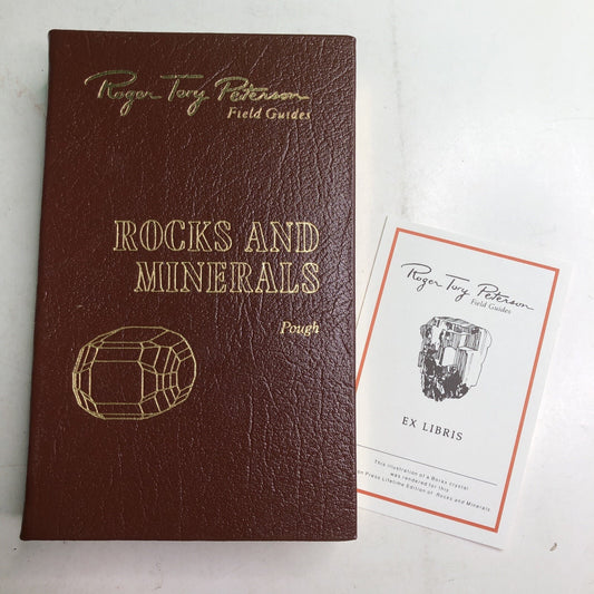 Roger Tory Peterson Field Guides: ROCKS & MINERALS HC Leather Bound Bookplate