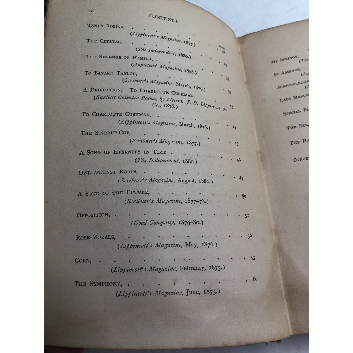 Poems of Sidney Lanier Hardcover Edited by His Wife New Edition 1894