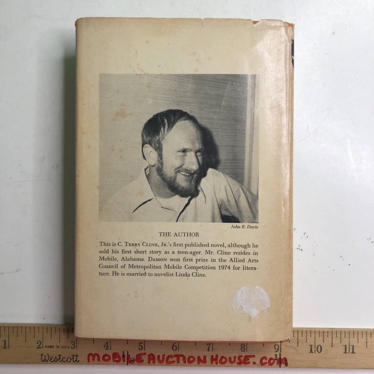 Damon by C. Terry Cline, Jr. 1st Edition 1975 Third Impression Signed HC DJ