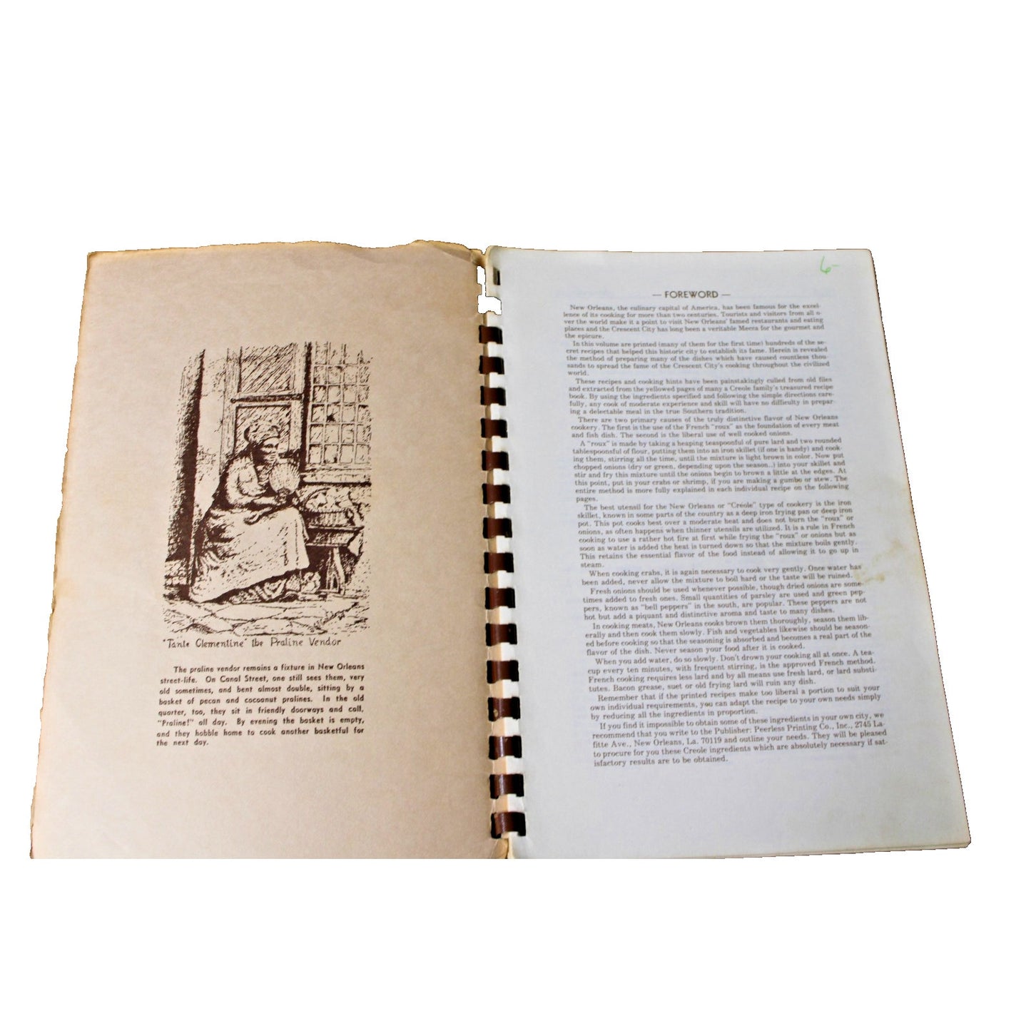 A BOOK OF FAMOUS OLD NEW ORLEANS RECIPES Louisiana Cookbook Creole Southern