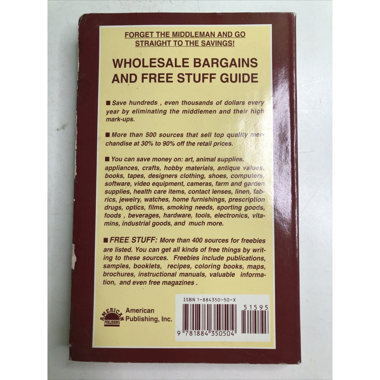 The Wholesale Bargains & Free Stuff Guide 2000 PB