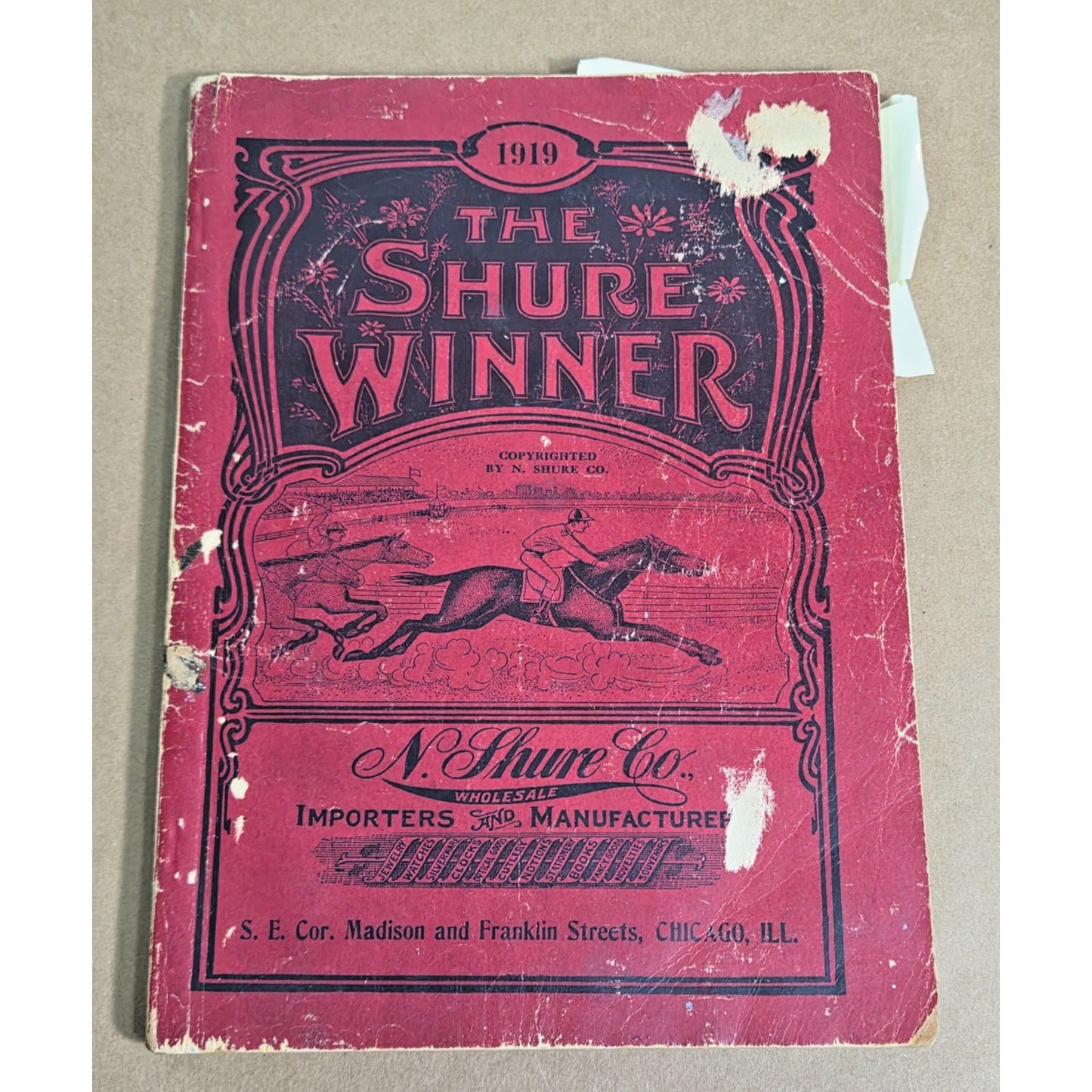 1919 N. Shure Co No. 82 Catalog "The Shure Winner" Vintage Chicago Wholesale