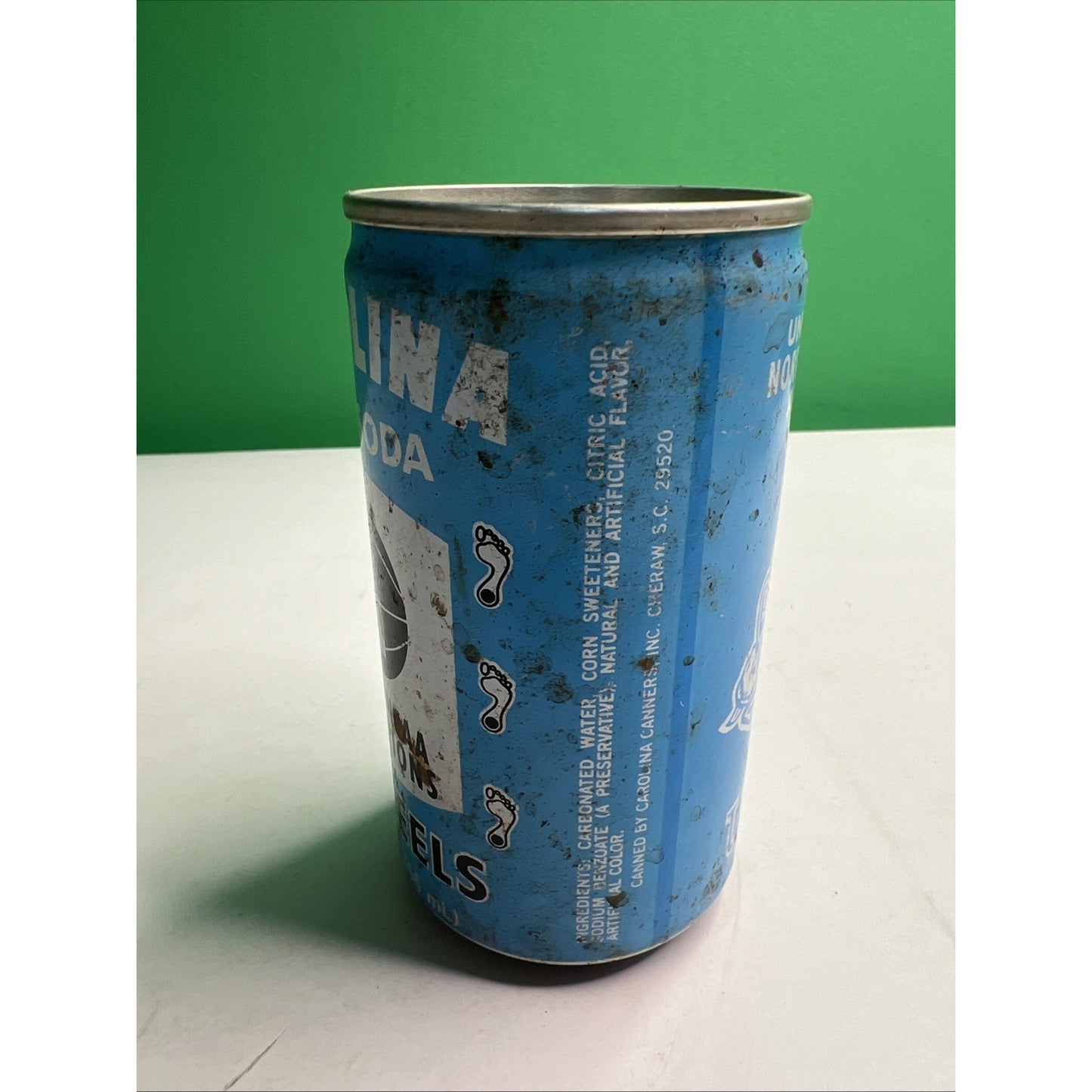 Carolina Blue Soda 1982 Tar Heels NCAA Champions Empty Can Michael Jordan